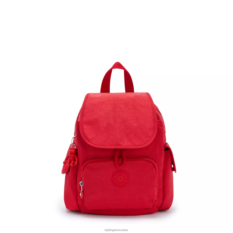 Kipling czerwony róż dla obu płci miniplecak miejski PXR6L415
