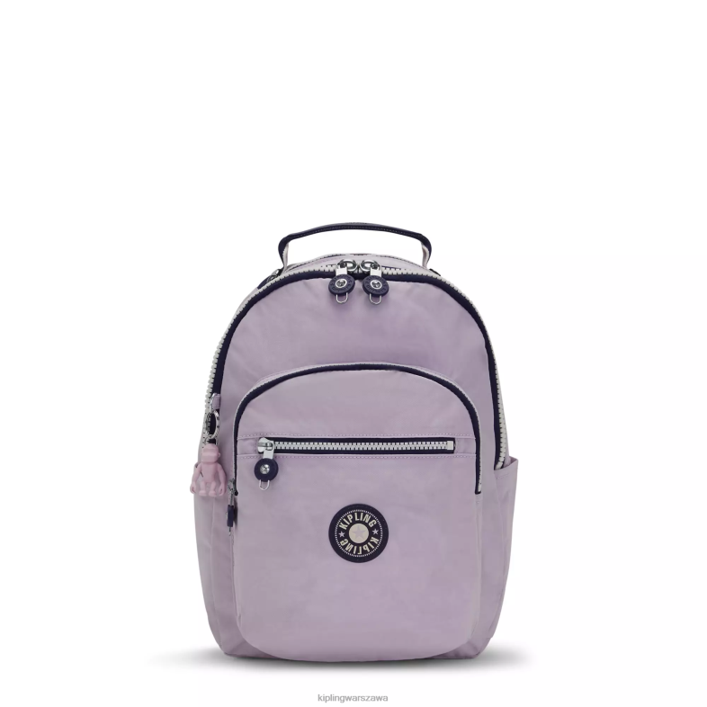 Kipling delikatny liliowy blok dla obu płci Seoul mały plecak na tablet PXR6L423