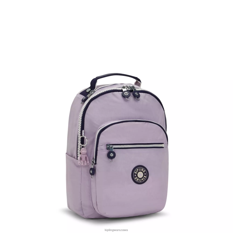 Kipling delikatny liliowy blok dla obu płci Seoul mały plecak na tablet PXR6L423