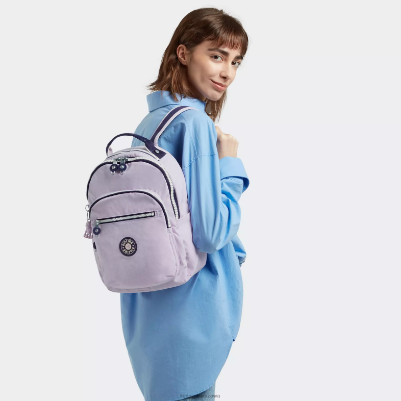 Kipling delikatny liliowy blok dla obu płci Seoul mały plecak na tablet PXR6L423