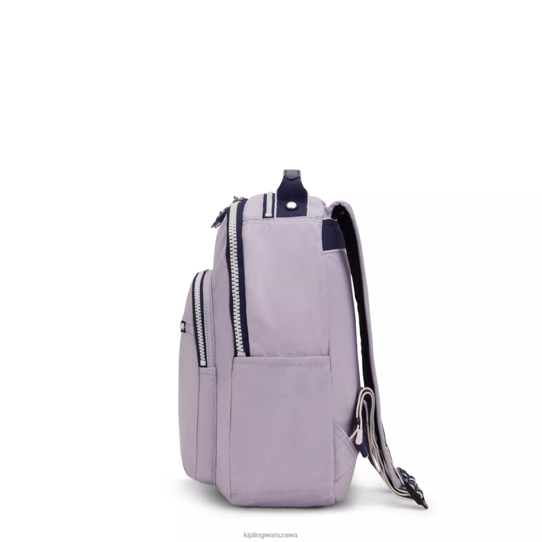 Kipling delikatny liliowy blok dla obu płci Seoul mały plecak na tablet PXR6L423