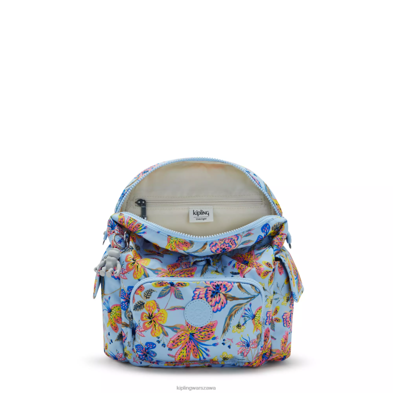 Kipling dzikie kwiaty dla obu płci plecak miejski z minidrukiem PXR6L499