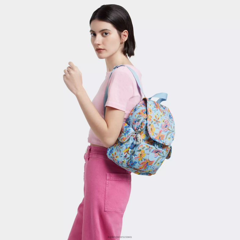 Kipling dzikie kwiaty dla obu płci plecak miejski z minidrukiem PXR6L499