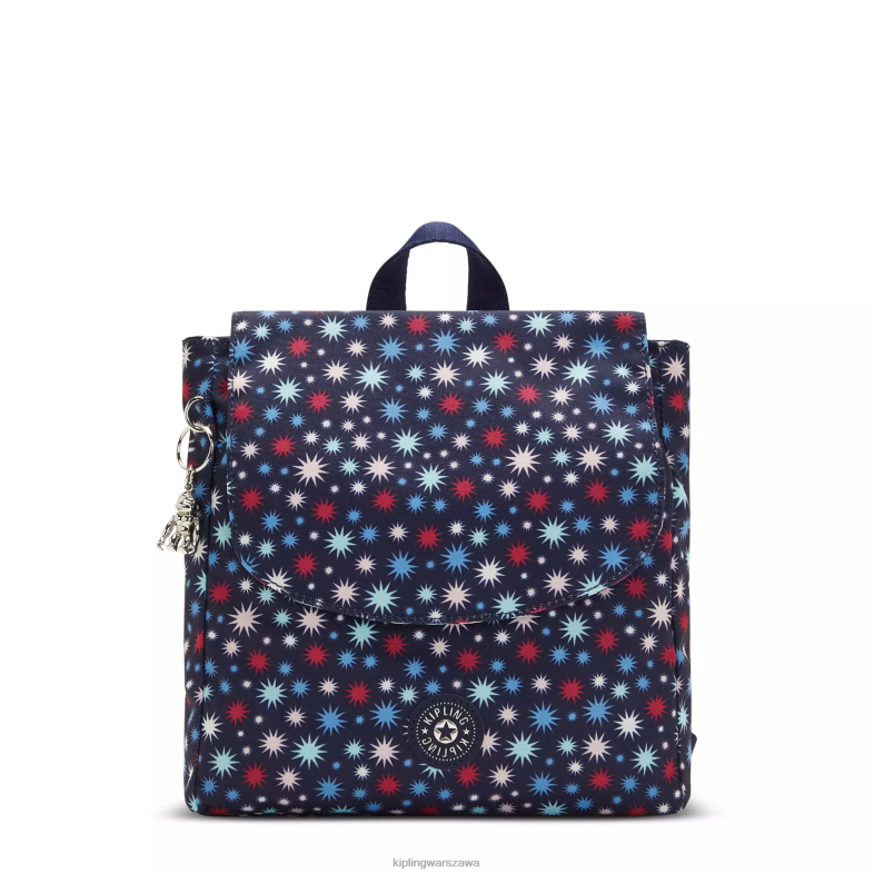 Kipling funkowe gwiazdki dla obu płci mały plecak z nadrukiem dannie PXR6L390