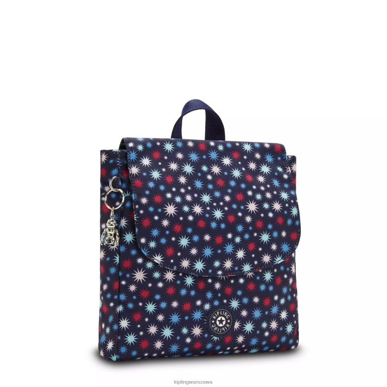 Kipling funkowe gwiazdki dla obu płci mały plecak z nadrukiem dannie PXR6L390