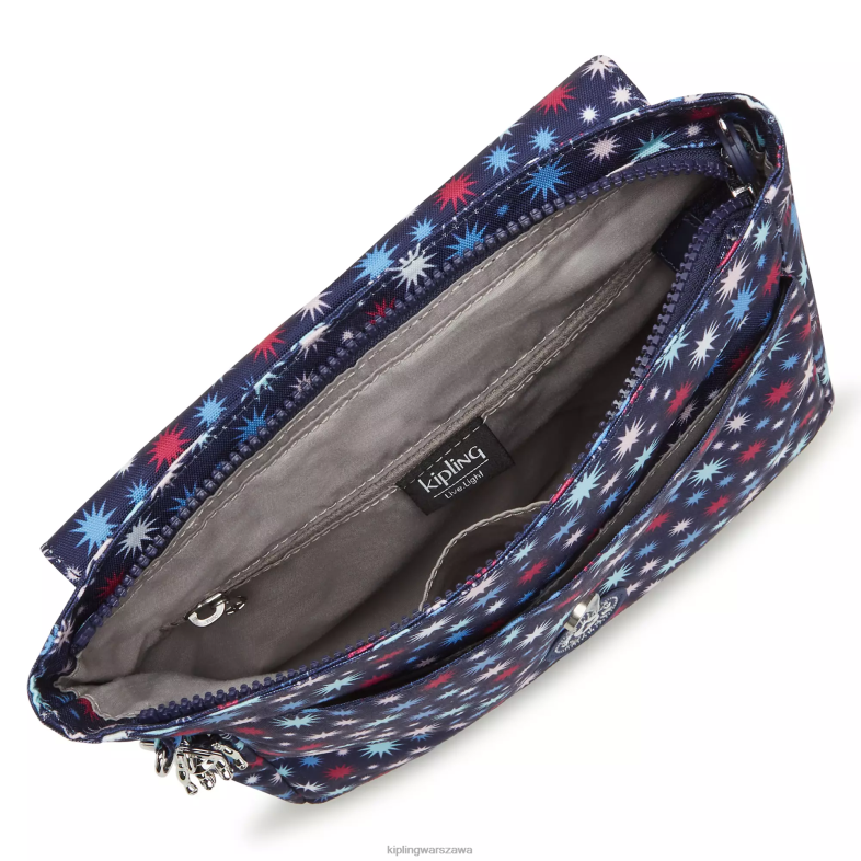 Kipling funkowe gwiazdki dla obu płci mały plecak z nadrukiem dannie PXR6L390