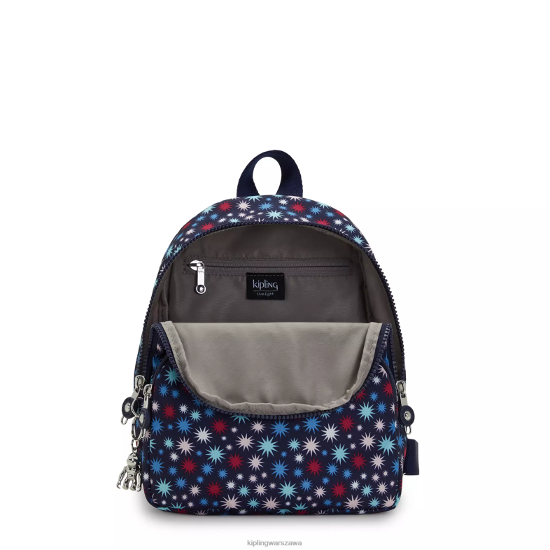 Kipling funkowe gwiazdki dla obu płci plecak paolasmall z nadrukiem PXR6L384
