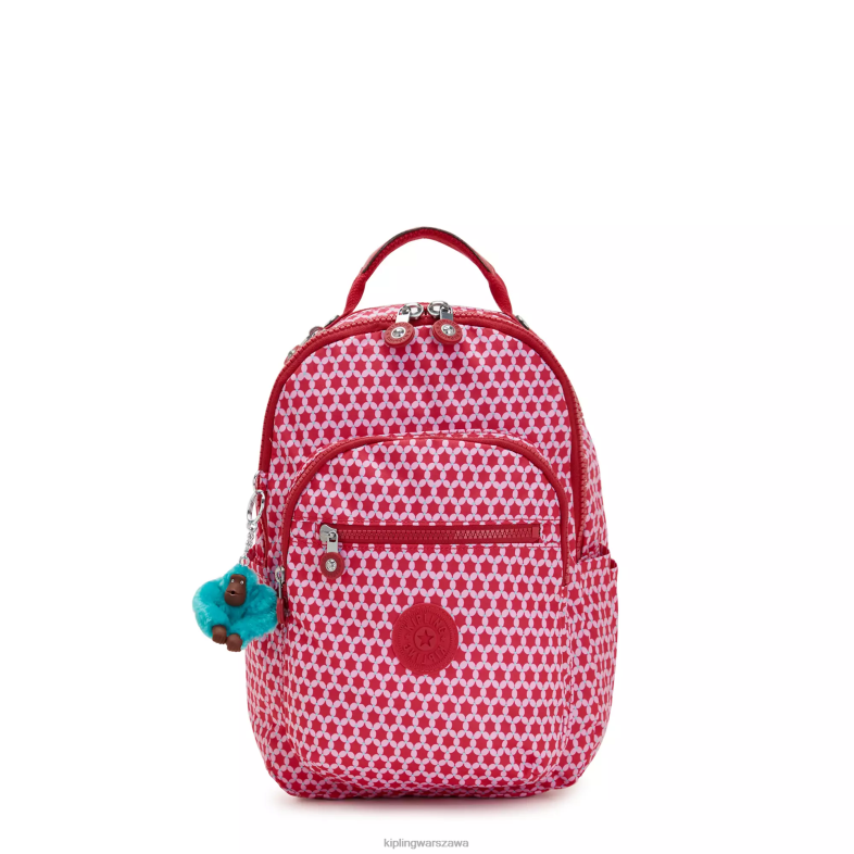 Kipling gwiaździsta kropka dla obu płci Seoul plecak na tablet z małym nadrukiem PXR6L347
