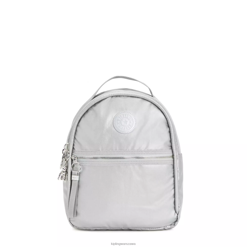 Kipling jasny metaliczny dla obu płci kaemetaliczny plecak PXR6L385
