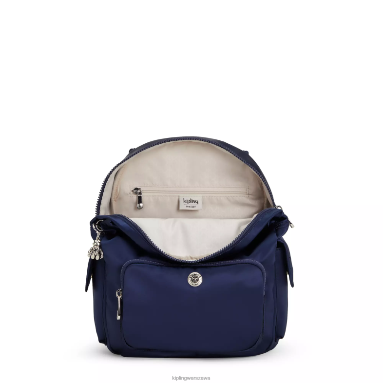 Kipling kosmiczny błękit dla obu płci mały plecak miejski PXR6L379