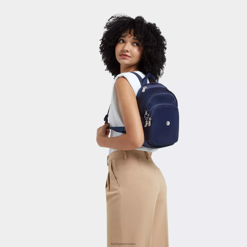Kipling kosmiczny błękit dla obu płci mini plecak Delia PXR6L382