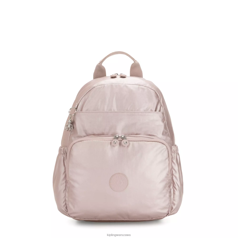 Kipling metaliczna róża dla obu płci plecak na pieluchy w maisie PXR6L279