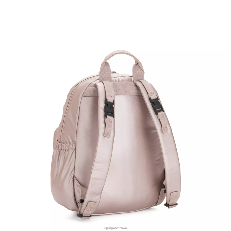 Kipling metaliczna róża dla obu płci plecak na pieluchy w maisie PXR6L279