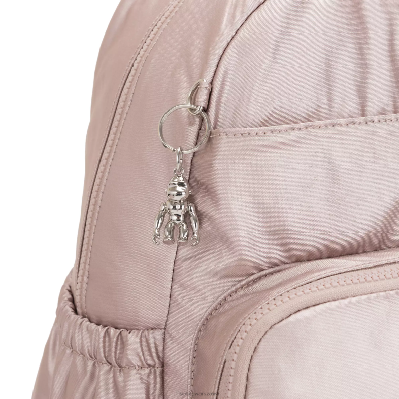 Kipling metaliczna róża dla obu płci plecak na pieluchy w maisie PXR6L279