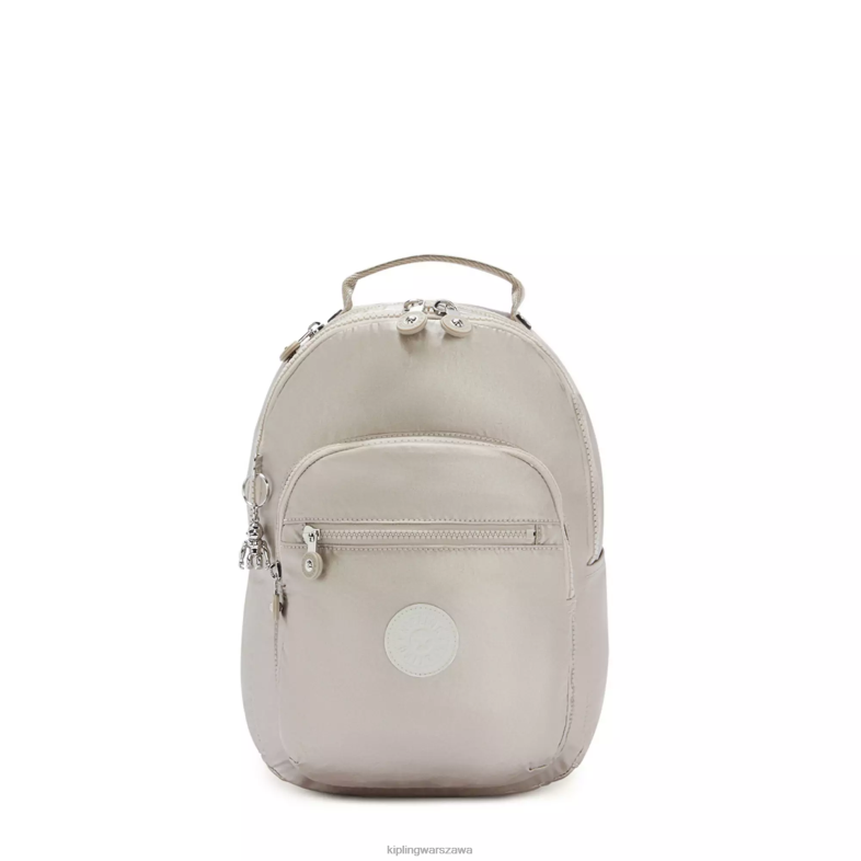 Kipling metaliczny blask dla obu płci Seoul mały metalowy plecak na tablet PXR6L418