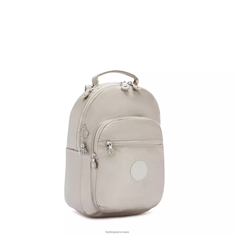 Kipling metaliczny blask dla obu płci Seoul mały metalowy plecak na tablet PXR6L418