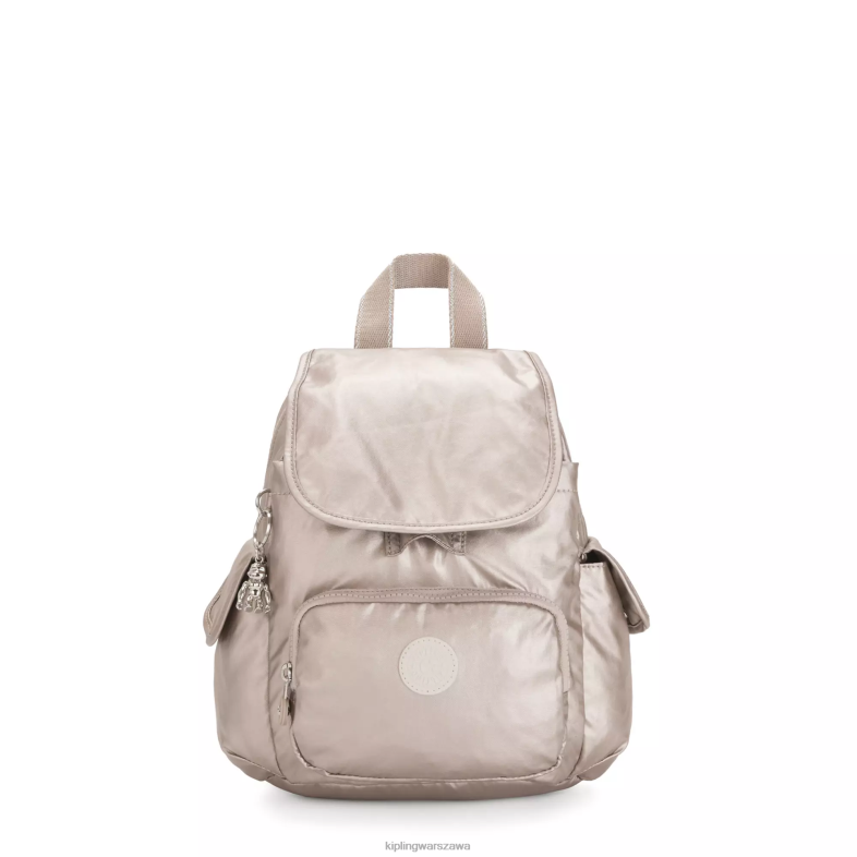 Kipling metaliczny blask dla obu płci minimetaliczny plecak miejski PXR6L389