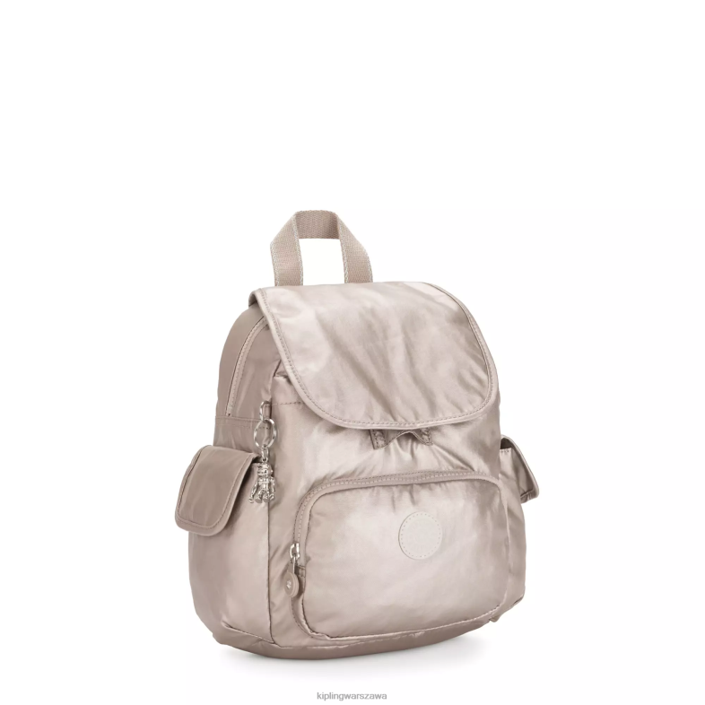 Kipling metaliczny blask dla obu płci minimetaliczny plecak miejski PXR6L389