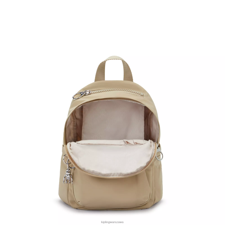Kipling naturalny beżowy dla obu płci mini plecak Delia PXR6L368