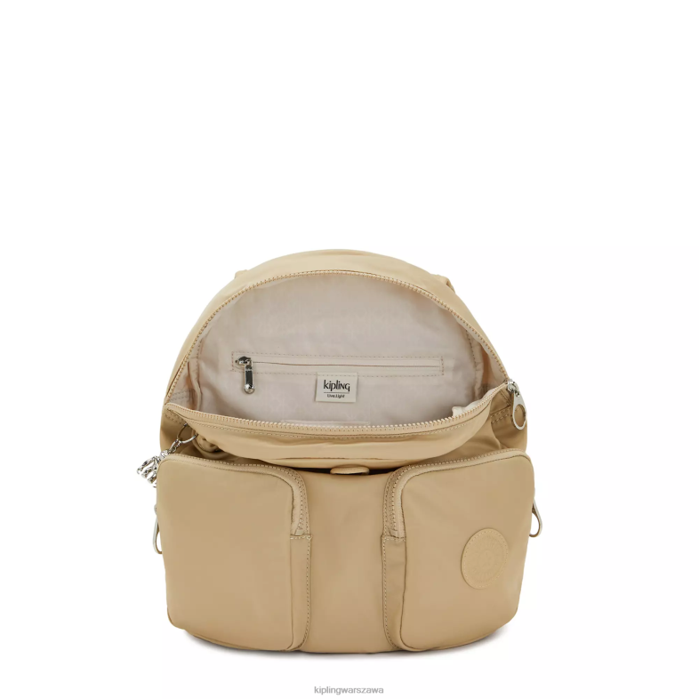 Kipling naturalny beżowy dla obu płci nowy plecak miejski PXR6L360