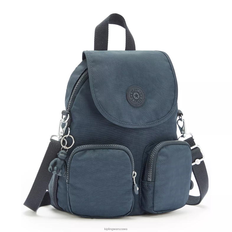 Kipling niebieski niebieski dla obu płci składany plecak firefly PXR6L403