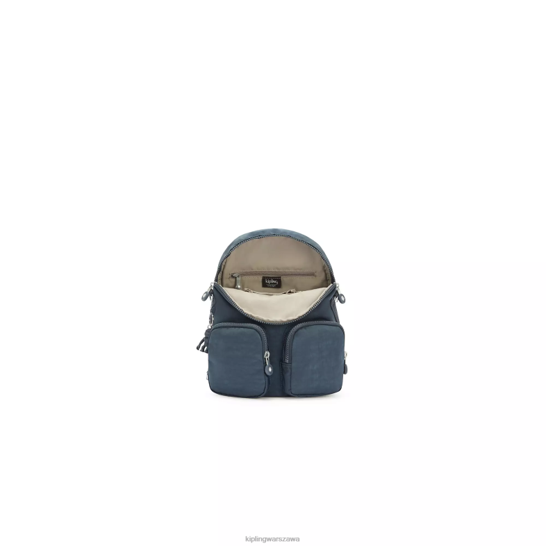 Kipling niebieski niebieski dla obu płci składany plecak firefly PXR6L403