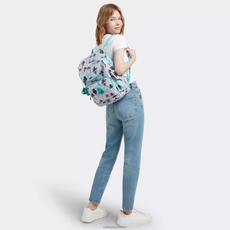 Kipling odcisk dłoni w cieniu dla obu płci miejski plecak z nadrukiem PXR6L338