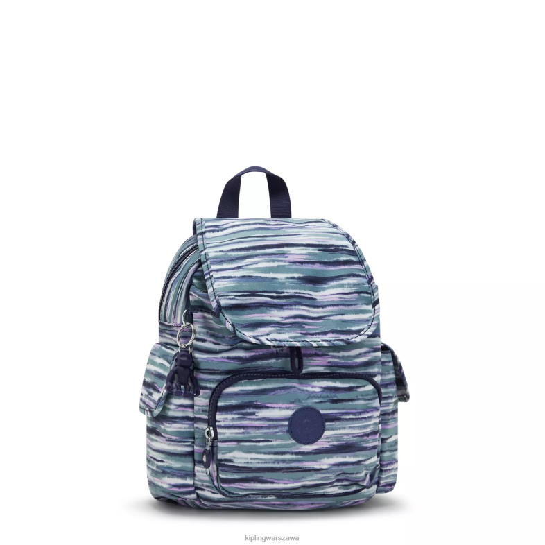 Kipling paski pędzla dla obu płci plecak miejski z minidrukiem PXR6L497