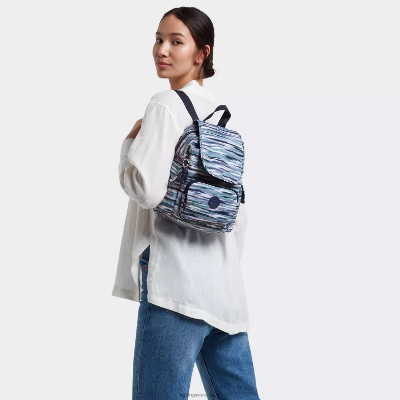 Kipling paski pędzla dla obu płci plecak miejski z minidrukiem PXR6L497