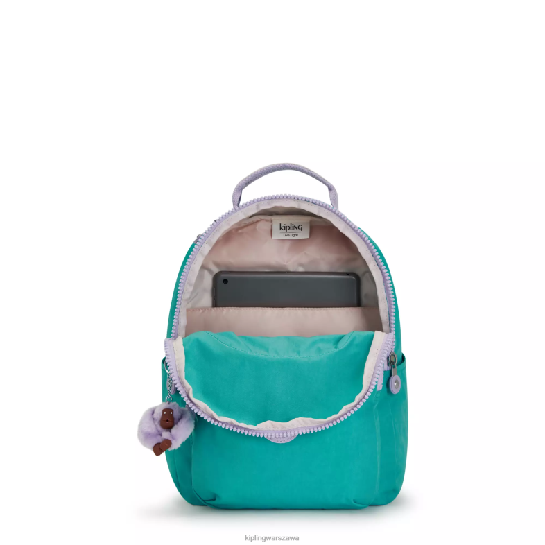 Kipling surfer zielony dla obu płci Seoul mały plecak na tablet PXR6L342