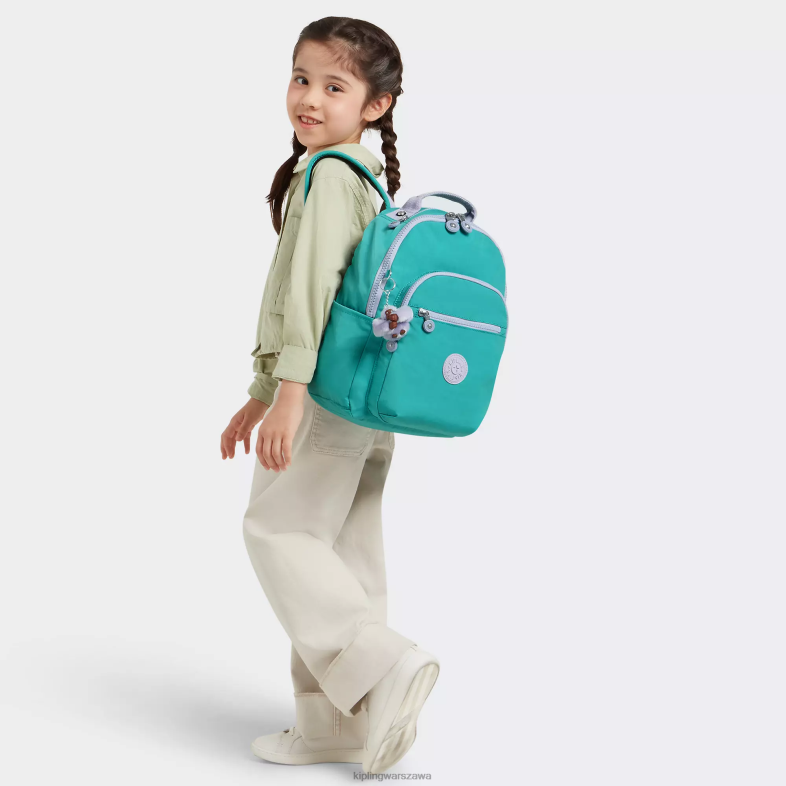 Kipling surfer zielony dla obu płci Seoul mały plecak na tablet PXR6L342