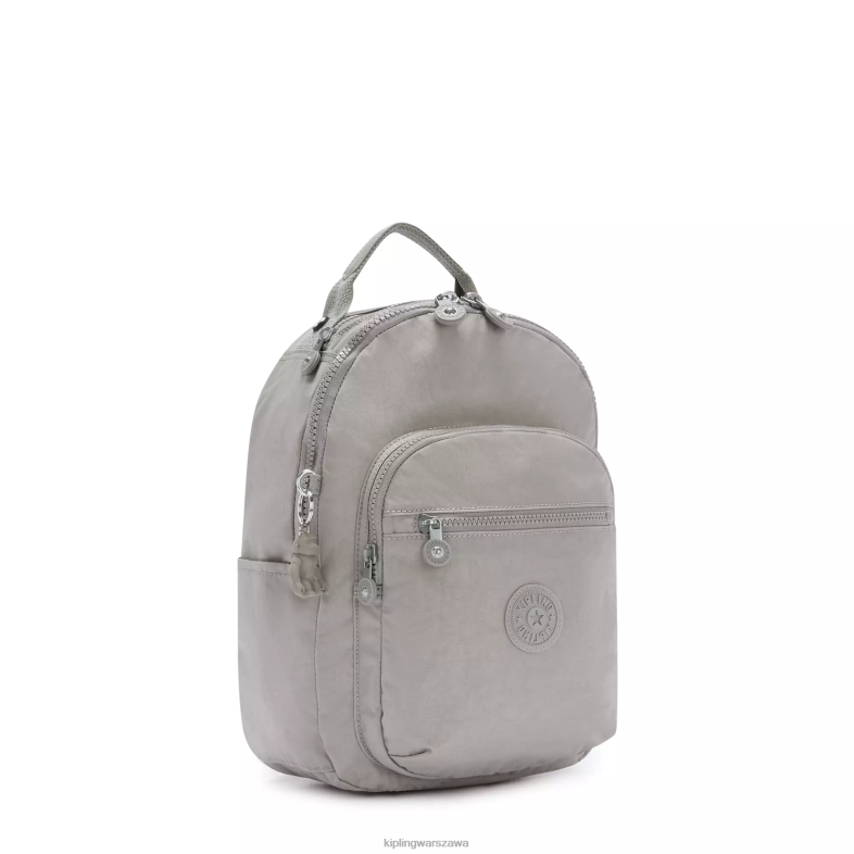 Kipling szary gris dla obu płci Seoul mały plecak na tablet PXR6L419
