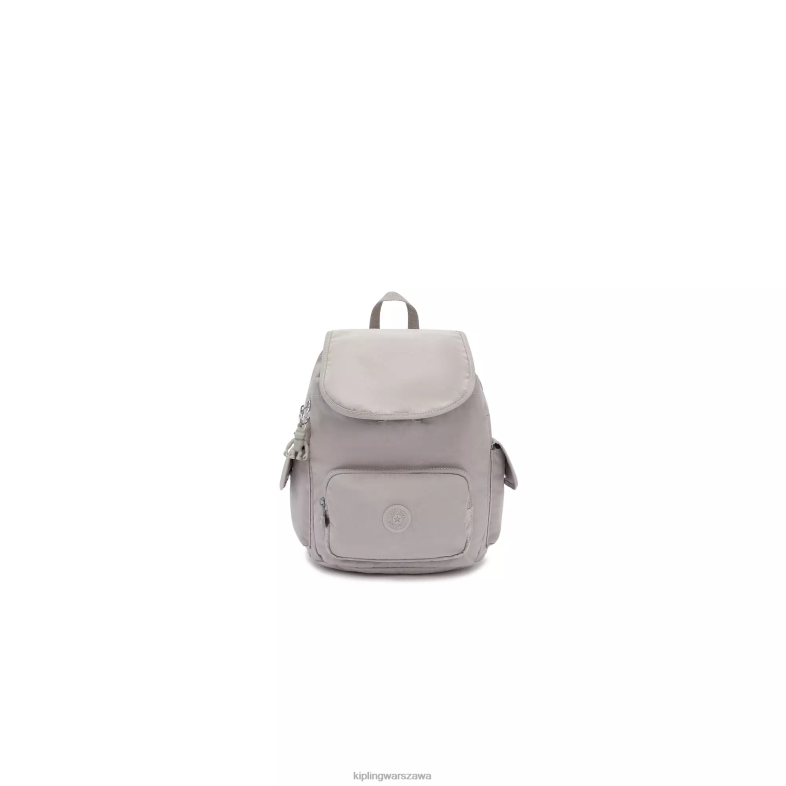 Kipling szary gris dla obu płci mały plecak miejski PXR6L406