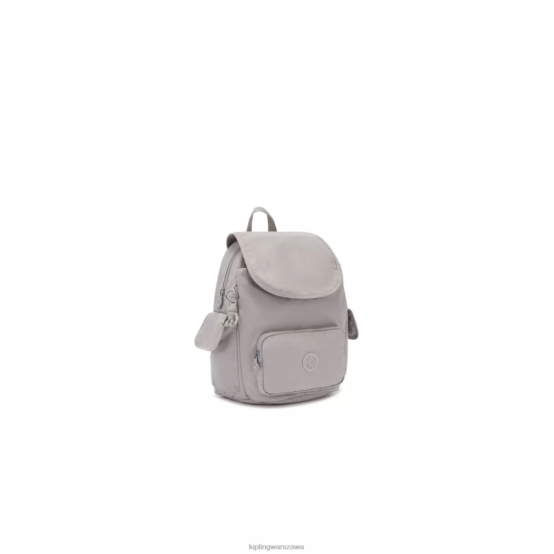 Kipling szary gris dla obu płci mały plecak miejski PXR6L406