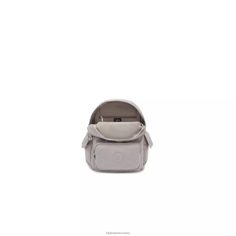 Kipling szary gris dla obu płci mały plecak miejski PXR6L406
