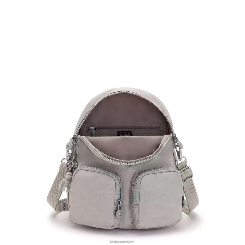 Kipling szary gris dla obu płci składany plecak firefly PXR6L401