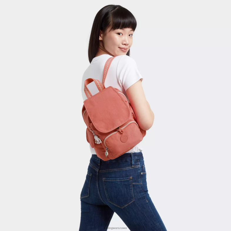 Kipling vintage różowy dla obu płci miniplecak miejski PXR6L416
