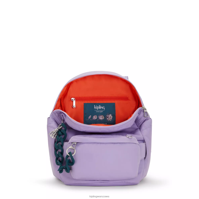 Kipling vt lodowa lawenda dla obu płci plecak city pack smallvictoria tang PXR6L361