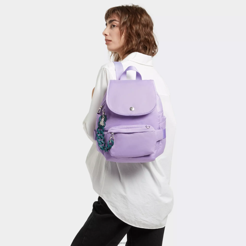 Kipling vt lodowa lawenda dla obu płci plecak city pack smallvictoria tang PXR6L361