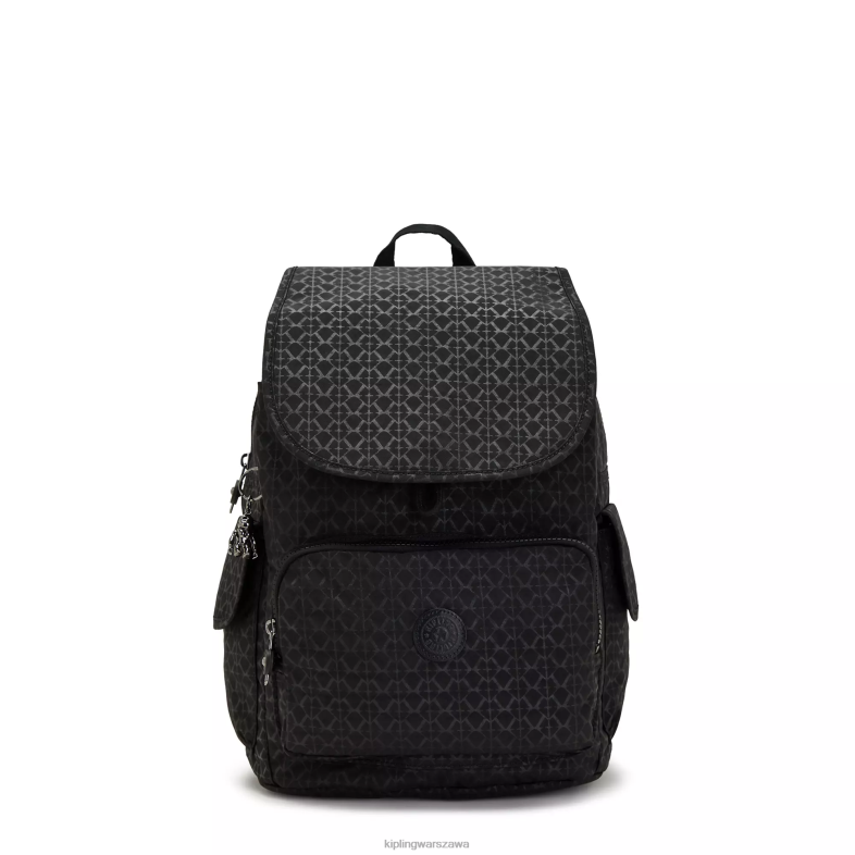 Kipling wytłoczony podpis dla obu płci miejski plecak z nadrukiem PXR6L363