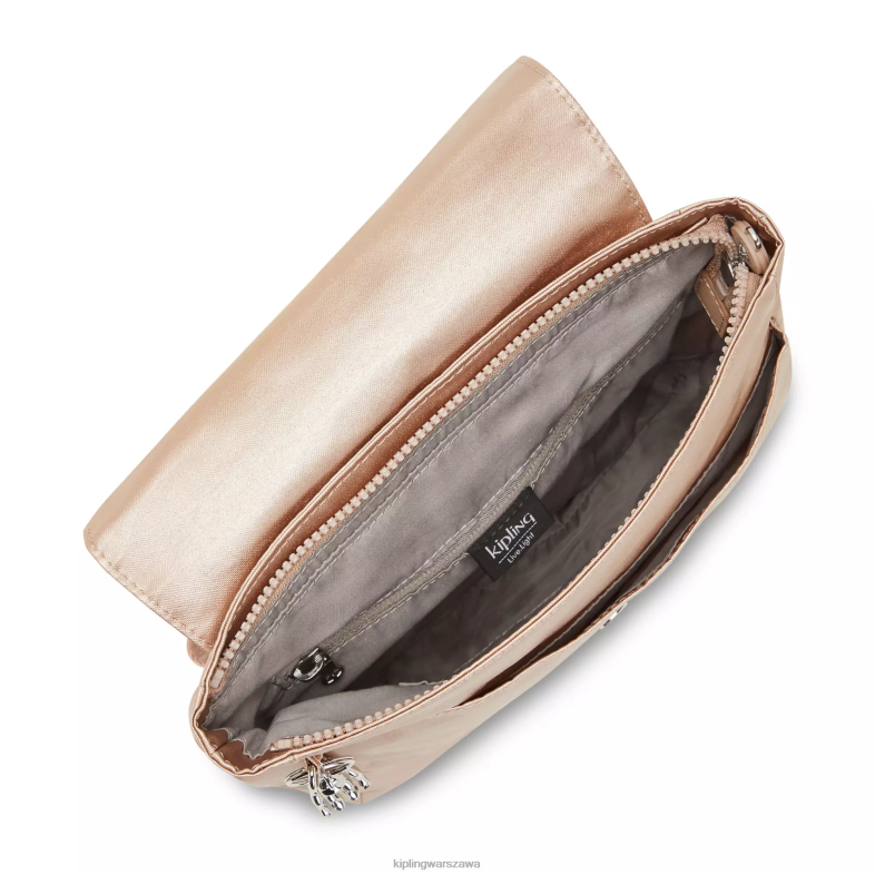 Kipling złoty urok metalik dla obu płci mały plecak Danniemetallic PXR6L391