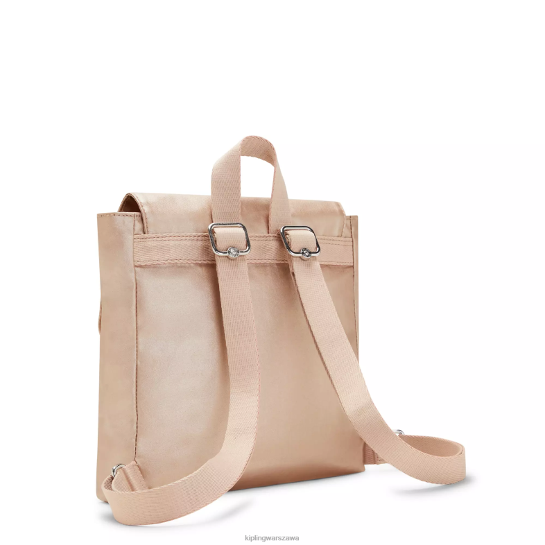 Kipling złoty urok metalik dla obu płci mały plecak Danniemetallic PXR6L391