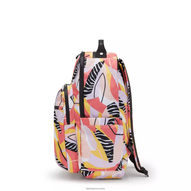 Kipling abstrakt urlopu dla obu płci Seoul plecak na laptopa 15\" z dużym nadrukiem PXR6L468