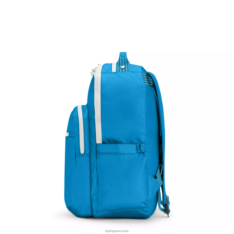 Kipling chętna niebieska zabawa dla obu płci Duży plecak na laptopa 15\" firmy Seoul PXR6L444