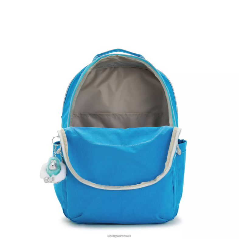 Kipling chętna niebieska zabawa dla obu płci bardzo duży plecak na laptopa 17\" Seoul PXR6L440