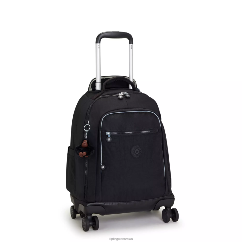 Kipling czarny ton dla obu płci Nowy plecak na kółkach na laptopa Zea 15\". PXR6L481