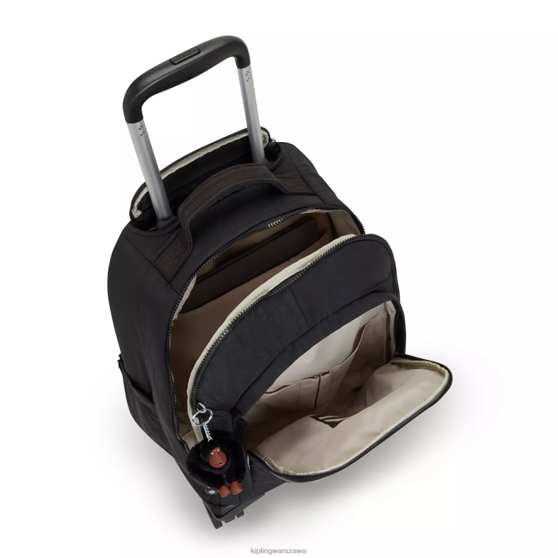 Kipling czarny ton dla obu płci Nowy plecak na kółkach na laptopa Zea 15\". PXR6L481