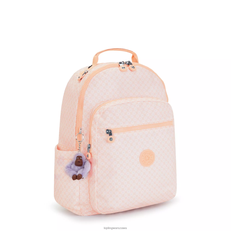 Kipling dziewczęca płytka dla obu płci Seoul plecak na laptopa 15\" z dużym nadrukiem PXR6L467