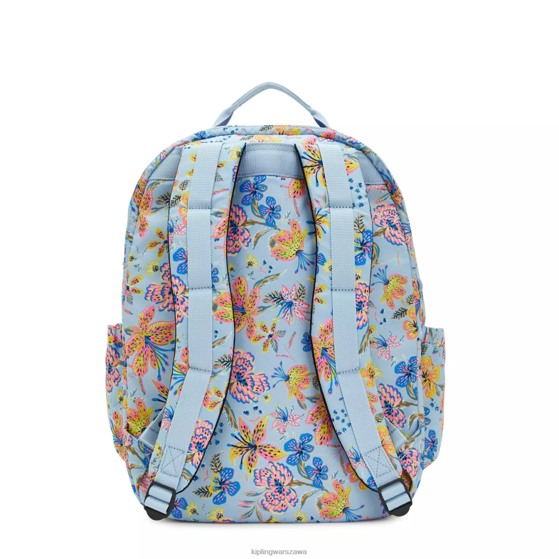 Kipling dzikie kwiaty dla obu płci Seoul plecak na laptopa 17\" z bardzo dużym nadrukiem PXR6L455