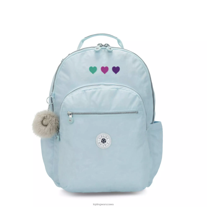 Kipling ślubny niebieski dla obu płci bardzo duży plecak na laptopa 17\" Seoul PXR6L450